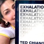 Sonali Bendre Instagram - These are strange and difficult times, and in moments like these, I tend to turn to my comfort zone - science fiction (the first book we ever did on #SBC was also science fiction!). The next book for @sonalisbookclub is #Exhalation by #TedChiang, which was recommended to me by my brother @jaideepraje, who felt I needed an uplifting yet meaningful read. It has nine short stories that promise to make you think - about what it means to be human and what the nature of the universe is. I also thought the title was very apt given today's scenario. So grab your digital copies, and I'll see you at the online book discussion! #SBCBookOfTheMonth