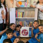 Sonali Bendre Instagram - So so proud of how the #SBCLilLibrary we set up at @angelxpressfoundation is taking shape! A few days only since it was installed at the centre and we already have it being put to full use! It is so critical to instill the habit of reading from a young age, and we're thrilled with the response we got with this one. I'm sure we'll build more as the months go by and I can't wait to see what the future holds for #SBCLilOnes.