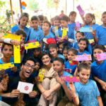 Sonali Bendre Instagram - It’s the season of giving and I am thrilled that @sonalisbookclub has been able to make a meaningful contribution! Spent the day yesterday with the kids and team of @angelxpressfoundation at their Juhu Centre. It was a big day for me because we inaugurated our first ever #SBCLilLibrary. It’s a small initiative but it’s something I really hope to grow. I truly believe that inculcating the habit of reading in children is of utmost importance... it opens up their imagination, giving them a chance to befriend characters and travel to far off lands... all with the turn of a page. Reading also improves children’s vocabulary and also gives them a wider perspective of the world. I am so thankful to my SBC community for donating books to our mini library. A special mention of @neha_j_hiranandani who not only donated books but also connected us to @scholasticindia who supported our initiative by donating sooooo many books! I hope to start many more #SBCLilLibraries across the country and encourage kids to enter the magical world of reading 😁 so keep em’ coming! A special thank you to @debikaa for being such a champion for these kids and for helping me make this initiative come to life. #SBCLilOnes #SBCxAngelXpress @sonalisbookclub