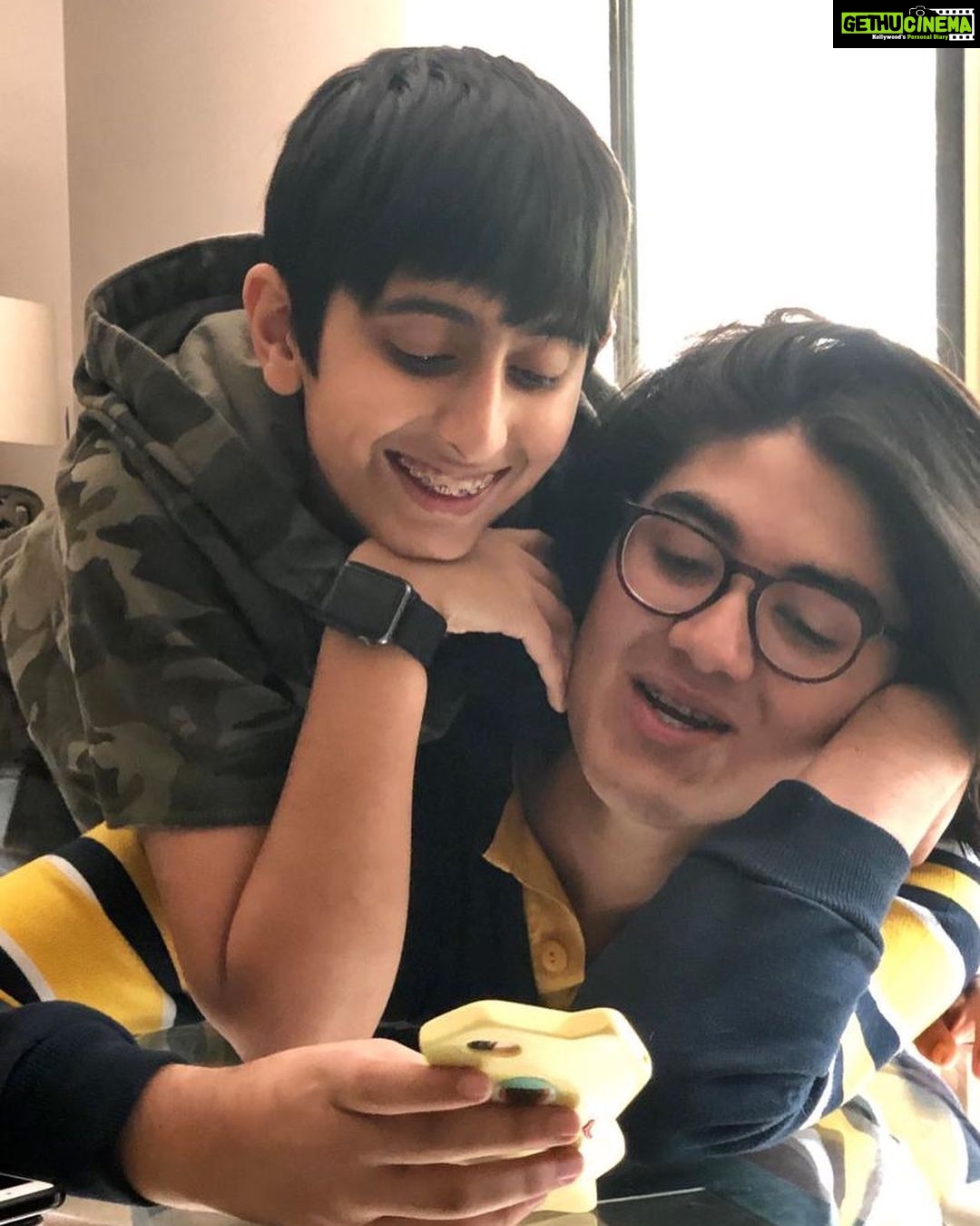 Sonali Bendre Instagram - Happy Birthday Veer bhaiya!🥳🌈🥰🎂🤩@puppypanda
