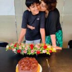 Sonali Bendre Instagram - Happy happy birthday @rockbehl! Yes the time has come when you're soon going to be awkward with any kind of public displays of affection from your mother so I'm going to milk it for as long as I can! Happy 14th my baby boy! Love you loads