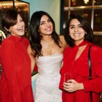 Sonali Bendre Instagram - It's always lovely to be part of someone's special moment and more so when it's a dear friend. What a fabulous evening @priyankachopra!!! Your bridal shower was filled with so much love and laughter. I wish all that and more for you as you take this next big step. Big hug and much love. P.S. it felt so great and also somewhat strange to wear a bright colour again! #RedIsTheColourOfRebirth