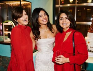 Sonali Bendre Instagram - It's always lovely to be part of someone's special moment and more so when it's a dear friend. What a fabulous evening @priyankachopra!!! Your bridal shower was filled with so much love and laughter. I wish all that and more for you as you take this next big step. Big hug and much love. 
P.S. it felt so great and also somewhat strange to wear a bright colour again! #RedIsTheColourOfRebirth