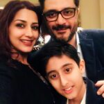 Sonali Bendre Instagram - End of a special day with my special boys #birthdaygirl #birthdaylove🎂 #newyear2018 #myboysbestboys