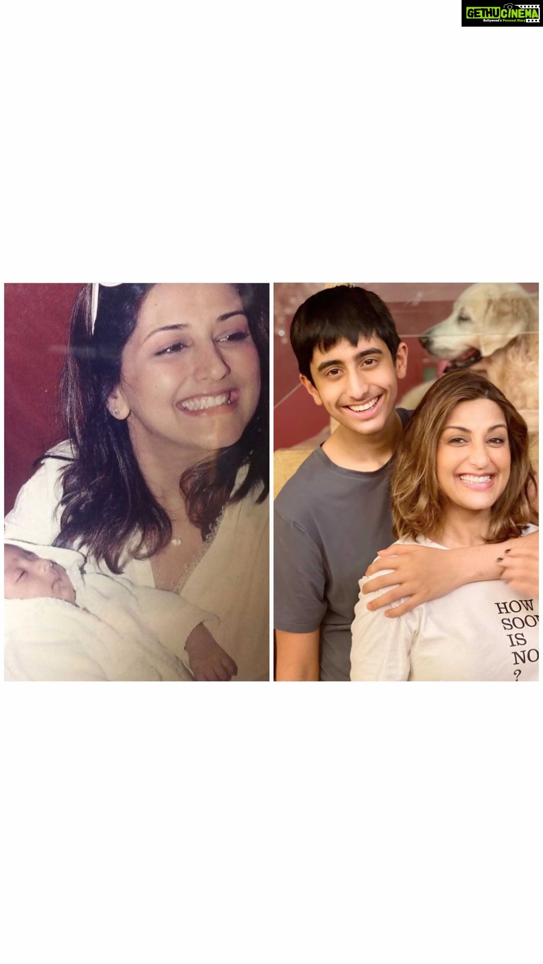 Sonali Bendre - 210.3K Likes - Boy turned man 😃
#Sweet16 @rockbehl