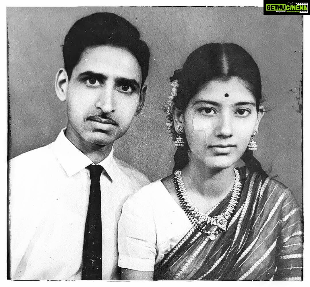 Sonali Bendre Instagram - A rare photograph of my parents after their wedding... we lost so many more such memories across our travels. But just this one photograph is enough to remind me how lucky my sisters and I are. Today, Mrs. & Mr. Bendre complete 52 years of togetherness... I'm reminded of the hard times they've gone through and the sacrifices they've made to give us 3 girls all the opportunities that they possibly could... so much to learn from them and so much to be grateful for... #love #NoLoveLikeThis #HappyAnniversary