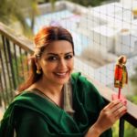 Sonali Bendre Instagram - Absolutely love this adorably tiny Gudi I received today! Traditionally, #GudiPadwa is the Maharashtrian New Year, and the Gudi is believed to ward off evil and invite prosperity and good luck into the house. Wishing everyone a very happy Gudi Padwa!