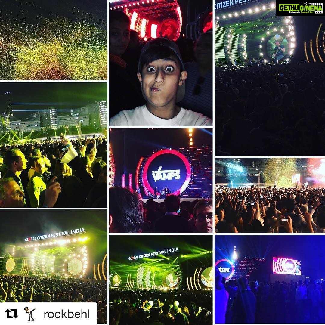 Sonali Bendre Instagram - #Repost @rockbehl with @repostapp ・・・ FUN #coldplayconcert
