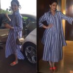 Sonali Bendre Instagram - Perfect summer dress!!! #linen #loose #chola #popcolorkolhapuris #Chloe #silverjewellery #akanksha #divya #sandhya #ponytail