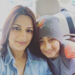 Sonali Bendre Instagram - Spring break!!!! #holiday #travel #family #joy #mountains #happiness #peaks #cantwait