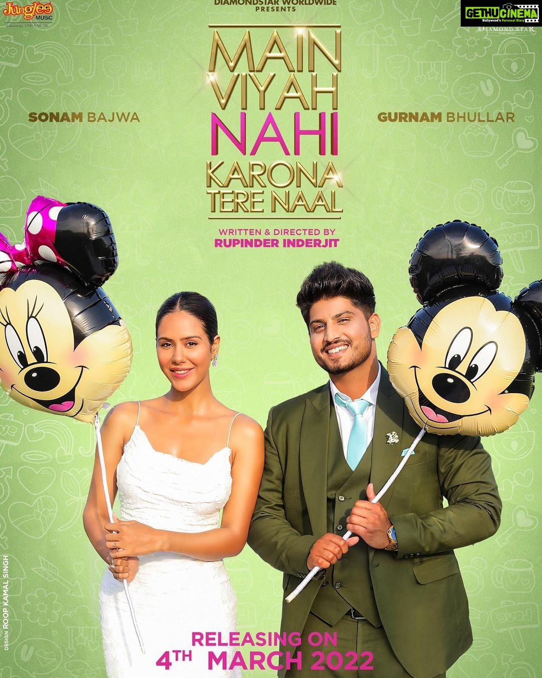 Sonam Bajwa Instagram Gurnam mai ta pehla ii kehta siiii ……… Main vyah Nhi’n karona tere naal