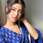 Sonarika Bhadoria Instagram - तो रिश्ता पक्का समझें ? 🤪 Outfit - @bunaai 💙