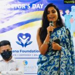 Sonu Gowda Instagram – In association with @traana19 had a nice eye opening event, felt blessed to be part of doctor day’s special.. Trio World Academy