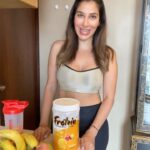 Sophie Choudry Instagram - Am so into this new fruit-flavored whey Protein “FROTEIN” from @bigmuscles_nutrition which tastes so fresh & gives me 26gm protein per scoop🤩💪🏼 No more boring chocolate and vanilla for me!! How are you keeping your #FitnessRefreshed these days? #ad #paidpartnership #FitnessRefreshed #bigmusclesnutritions #frotein #mondaymotivation #proteinshake
