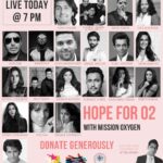 Sophie Choudry Instagram – A bunch of us come together tonight to raise funds for the amazing @missionoxygenindia who are doing incredible on ground work. Pls join us at 7pm #HopeForO2 . Link in bio❤️ 

#missionoxygen #fundraiser #sophiechoudry #inthistogether 
@nitinaroraofficial @democracypeoplefoundation @koinagerecords @katalystworld