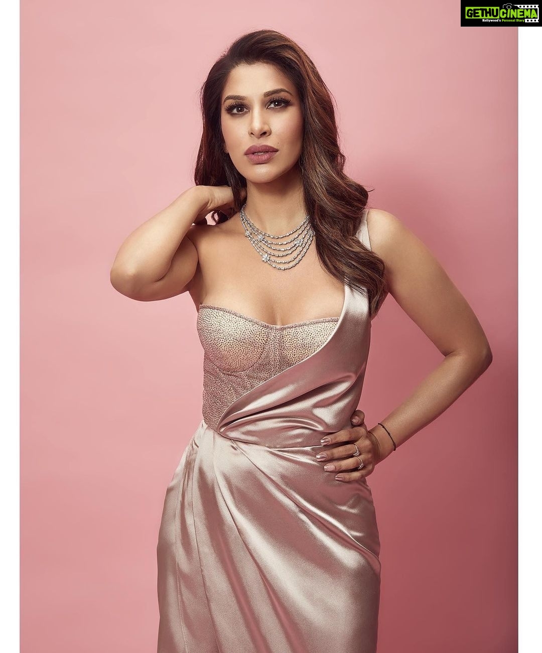 Sophie Choudry Instagram - You had me at Rosé…. Host for @globalspa_mag fit & fab awards Outfit: @Milla Jewels: @diamantinafinejewels Styling: @aasthasharma @wardrobist @iammanisha Makeup @ambereenyusuf Hair @tinamukharjee 📸 @mayur_butwani #pink #prettyinpink #eventdiaries #fitandfabawards #globalspa #prettiness #fitisthenewsexy #sophiechoudry #redcarpet #ootn #lovethisdress #sparkle #bling