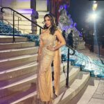 Sophie Choudry Instagram - La vie en rose..quite literally 🌹 Outfit @monishajaising Jewels @diosaparis Styling @wardrobist @aasthasharma @iammanisha HMU @divyachablani15 #redcarpet #styleinspo #eventdiaries #cockailgown #lavieenrose #bling #lepetitpalais #sophiechoudry #monishajaising #vintagevibes