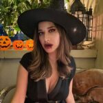 Sophie Choudry Instagram - Servin up a treat 🎃😈🐶👻 #happyhalloween #bewitching #cutestwitchesintown #witch #halloween #trickortreat #dogmom #shihtzu #shihtzupuppy #sophiechoudry