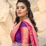 Sreemukhi Instagram - Sankranthi Shubhakankshalu 💜 Outfit @divya_varun_official Jewellery @petalsbyswathi PC @chinthuu_klicks Make up @nookesh.malla Hair- Shivaji #sreemukhi #sankranthishubhakankshalu #happypongal