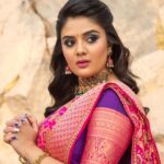 Sreemukhi Instagram - Sankranthi Shubhakankshalu 💜 Outfit @divya_varun_official Jewellery @petalsbyswathi PC @chinthuu_klicks Make up @nookesh.malla Hair- Shivaji #sreemukhi #sankranthishubhakankshalu #happypongal