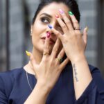 Sreemukhi Instagram - Comedy stars ✨ Outfit @divya_varun_offical Jewellery @aadyaah PC @chinthuu_klicks Make up - Ramesh Hair- Shivaji #sreemukhi #comedystars