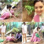 Sreemukhi Instagram – Accepted Green India Challenge! ‬☺️
‪Planted 2 saplings and now i further nominate @rashmigautam @vithikasheru and @alwaysjani 
Special thanks to @MPsantoshtrs Garu for taking this wonderful intiate for green world! 
#greenindiachallenge