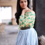 Sreemukhi Instagram – Subtle colours! ☺️
Outfit by @rekhas_couture Kirthana!
PC- @amarpixler