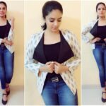 Sreemukhi Instagram – These super classy jackets by @rekhas_couture Kirthana! 😍☺️
#designeroutfitdiaries #jackets #keepingitclassy