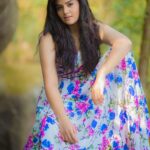 Sreemukhi Instagram - ‪About today! And I’m just in awe with this pictures! ☺️‬ ‪Outfit- @rekhas_couture Kirthana! PC- @chinthuu1132 #designeroutfitdiaries #awepics #lovingit Annapurna Studios