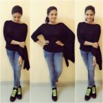 Sreemukhi Instagram - By @rekhas_couture again! Cool and simple! ☺️😄 #designeroutfitdiaries #trendylooks #keepingitcasual
