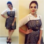 Sreemukhi Instagram - About yesterday! Genes show again in @rekhas_couture outfit by Kirthana! 😍☺️ #designeroutfitdiaries #blackandwhites #keepitclassy #Genes