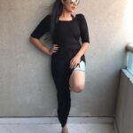 Sreemukhi Instagram – #Dubai Day 1! 
Outfit – @rekhas_couture 
#ZKA #ZeeTelugu