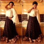 Sreemukhi Instagram - In a beautiful outfit by @rekhas_couture Kirthana! ☺️ #designeroutfitdiaries #stylingdiaries #skirtsandshirts