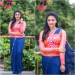 Sreemukhi Instagram – One of those super fresh evenings! 😍☺️
#designeroutfitdiaries #modernisedtradition #sarees 
Outfit- Varsha Athiva Fashions
PC- @chinthuu1132