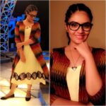 Sreemukhi Instagram – Fav looks in the recent times by @rekhas_couture Kirthana! Loved being nerdy yet fashionable! 😍☺️ #favlook #nerdyyetfashionable #designeroutfitdiaries