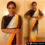 Sreemukhi Instagram - She makes a point that my everyday is not just routine! And I love it when you make my outfit diaries stylish! Thanks @rekhas_couture Kirthana I love you! 😍😘 #designeroutfitdiaries #noroutine #stylestatements #stylishsarees