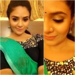 Sreemukhi Instagram - That beautiful make up is by my only favourite Nookayya! On the sets of Gold rush today! Packed up and a super long day tomorrow! Goodnight everyone! ☺️😴 #Goldrush #shoottime #superlongdaytomorrow #tired #sleepy #goodnight Annapurna Studios