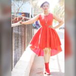 Sreemukhi Instagram - Red hotness! Love this pic! ❤️ #Red #hot #pataas #random #poised