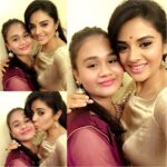 Sreemukhi Instagram - Cherry my little sister! She grew up right in front of my eyes! Saw her when she had this tiny fingers to tiny toes.. today she comes to my shoulder turning 13! Not able to make it your bday since past two years and I feel the most guilty about it! I love you the most and A very Happy birthday my dear baby! Im sorry about this year too! 😍☺😘 #Cherry #Happybirthday#mylittlesister #Iloveyou