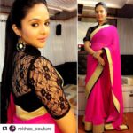 Sreemukhi Instagram - Pataas ladies special by Kirthana @rekhas_couture #designeroutfitdiaries #Pataas #Sarees #loveit😍☺️😄