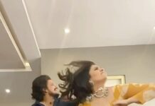Sreemukhi Instagram - This mass masala number with my darling @pandu_official ❤️🥰 #sreemukhi #pandu #chitapata #mass #reels #reelcheyyufeelavvu