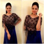 Sreemukhi Instagram – Shooting for Pataas! In my fav Royal Blues and Blacks! Funtertaining! #Shoot #Fun #Pataas #designeroutfitdiaries 😍☺️😁