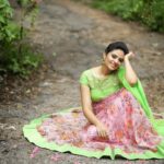 Sreemukhi Instagram - One from the photoshoot! Greens! #Greens #smiles #photoshoot ☺️😁