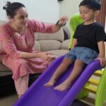 Suja Varunee Instagram - @f2f_style truly amazing 👏👏👏👏❤️❤️ All products are in handstock and are giving fast delivery.. They have such unique products for kids.. TOYS shopping and SLIDER have very durable quality are their speciality. They also have Educational toys. 🎁My son just loves his new slider with basketball and i can just see the happiness in his eyes🎁 🎁 Get your kids these amazing budget yet awesome quality toys and make them happier from this passionate female entrepreneur Fathima who runs @f2f_style Our kids favourite Stop at Toy shop 💗 #toyshop #toys #toysforkids #slider #educationaltoys #toyshopping