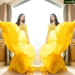 Surabhi Instagram - Rise & shine 🦋💛 : : : : : : Styled by @reshma_stylist Wearing @keerthikadireofficial Captured by 📸 @v_capturesphotography