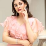 Surabhi Instagram - 💖🌸 Angelic feels in this beautiful creation by @_prashantikumar_ Styled by the lovely @officialanahita Earrings: @sellyemporium Pic: @chinthuu_klicks . . . . #surabhi #surbhi