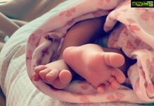 Surveen Chawla Instagram - We now have her tiny feet to fill the tiny shoes! Blessed by her wonderful arrival in our little family! Welcoming our daughter Eva💝 @akshaythakker