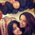 Surveen Chawla Instagram - Ya right!! U were exactly this young, this chhotu when u came into my life Muski 💕… My baby then, now and forever.. as u embark upon this new journey of adulthood, I wish from the bottom of my heart that u always keep this baby, this child and this “Drama queen” inside u alive… No matter what tune this world sways to, u keep ur tune, rhythm and beat authentic and true to urself. To this beautiful girl - inside and out! All ❤️ and no nonsense!! That’s a rare combination for someone as young as you!! Happy 18 my Leo twin baby!! Keep roaring and soaring 💖😘 @muskaannpunjabi