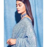 Surveen Chawla Instagram - Hold on.I’m having a SEQUIN moment 💙🦋 outfit -@houseofneetalulla Jewelry-@neetysinghjewellery Styled by-@who_wore_what_when photography- @sagarmohite96