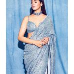Surveen Chawla Instagram - Hold on.I’m having a SEQUIN moment 💙🦋 outfit -@houseofneetalulla Jewelry-@neetysinghjewellery Styled by-@who_wore_what_when photography- @sagarmohite96